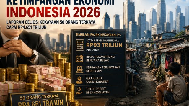 Laporan CELIOS: Kekayaan 50 Orang Terkaya Indonesia Tembus Rp4.651 Triliun, Soroti Ketimpangan dan Potensi Pajak Kekayaan